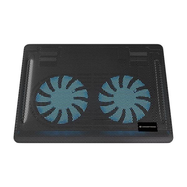 Kylning - ventilation - vattenkylning Conceptronic - CNBCOOLPAD2F - 2-fläktars bärbar kylplatta