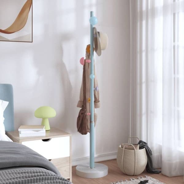 Blå klädhängare 172 cm pulverlackad järn