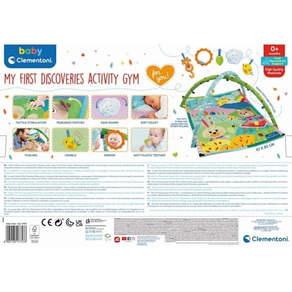 Discovery Mat - Early Learning Mat - Clementoni - Från 18 månader Flerfärgad