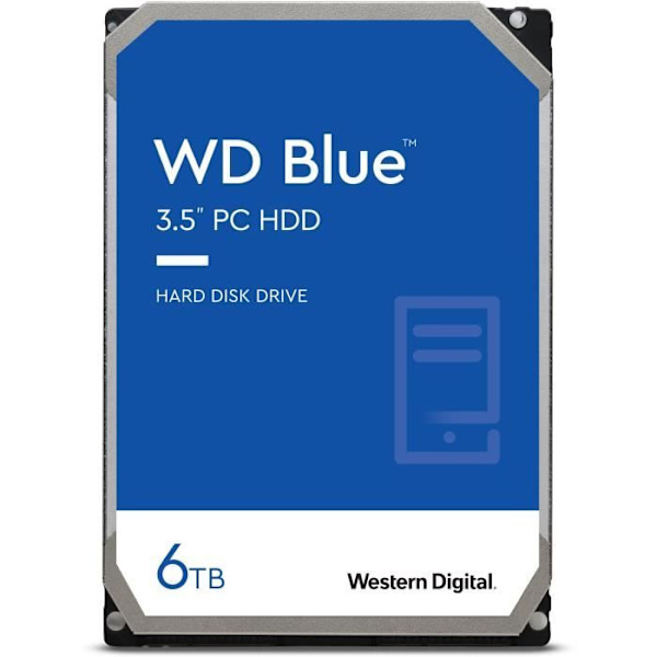 WD Blue™ - Intern hårddisk - 6TB - 5400 rpm - 3,5" (WD60EZAZ)