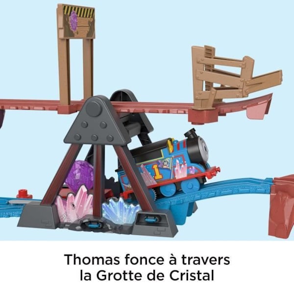 FisherPrice - THOMAS AND FRIENDS TRACKMSTR - CRYSTAL CAVE ADVENTURES - tidig inlärningsleksak - åldrar 3+ Flerfärgad