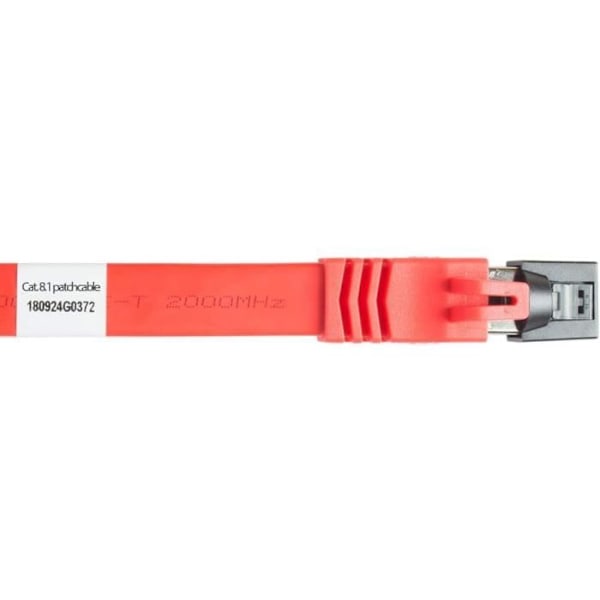 Good Connections Premium Cat. 8.1 Flat patchkabel 15 m U/FTP 40 Gb/s 2000 MHz Kopparledare CU Halogenfri LSZH LAN-kabel