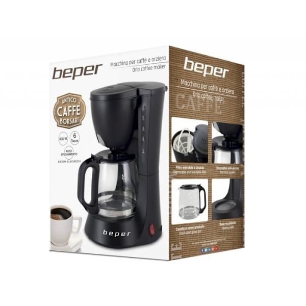 Kaffebryggare - Ej specificerad - 0.6 l - Filter - Kompatibel med malet kaffe - Droppfri