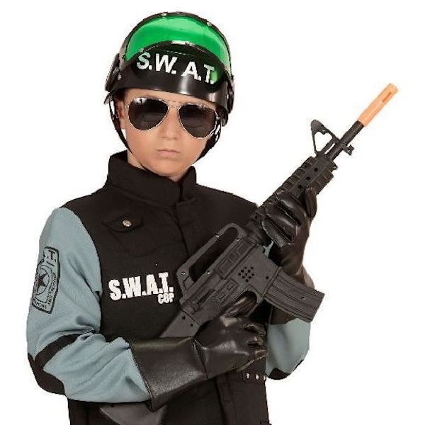 Barnhjälm S.W.A.T Visir (5/12 år) Grön