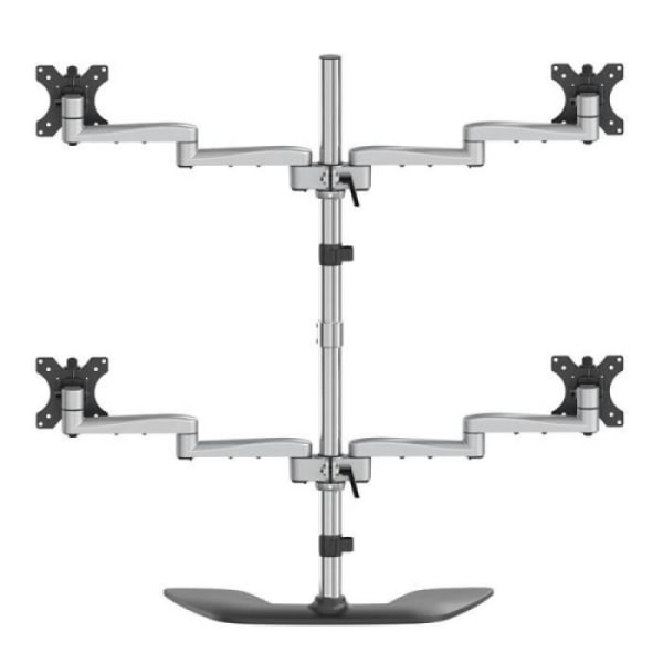 QUAD-MONITOR STAND - FÖR UPP TILL 32IN VESA MOUNT MONITORS 0,000000 Svart