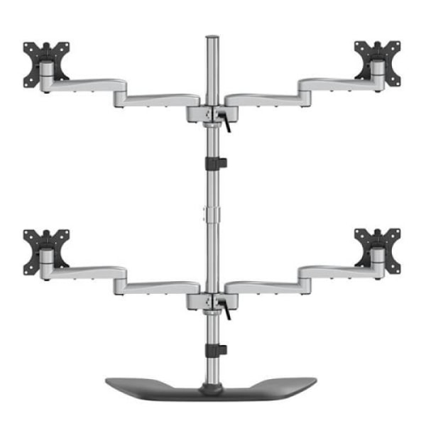 Stöd För Quad-Skärm - StarTech.com - ARMQUADSS - Justerbar Höjd - För 32" Monitorer - Svart