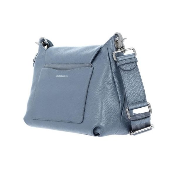 Axelväska - MANDARINA DUCK - Mellow Lux - Silver - 27x18x7 cm - Dam Pengar