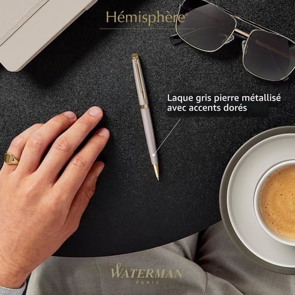 Stylo - pennset - refill Waterman kulpenna Hemisphere Stone Grey GT 2217946 Grå