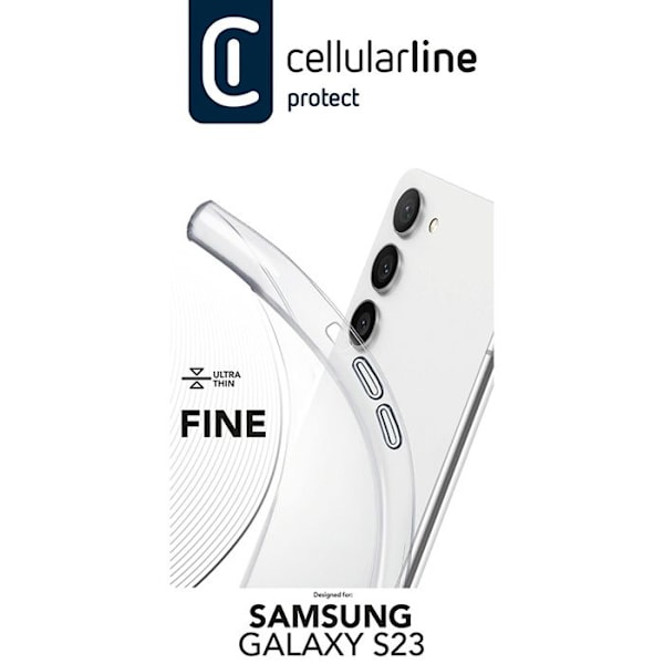 Cellularline Fine - Skal Samsung Galaxy S23 (Transparent)