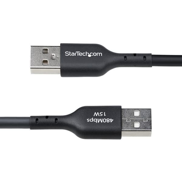USB-A till USB-C-kabel - STARTECH - 4m - Snabbladdning 3A - USB 2.0 - Svart