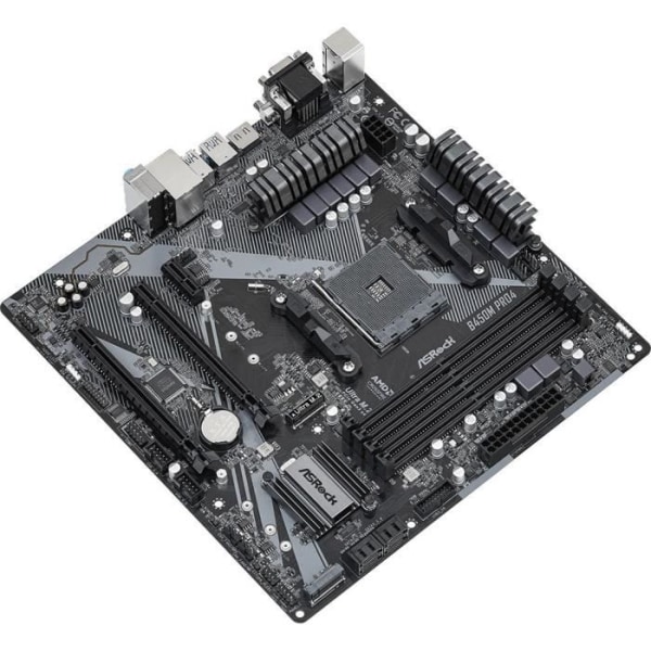 ASROCK B450M PRO4 R2.0 Moderkort