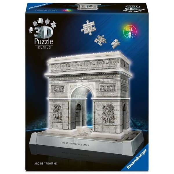 Puzzle 3D Ikoner - Ljusuppsatt Triumfbåge