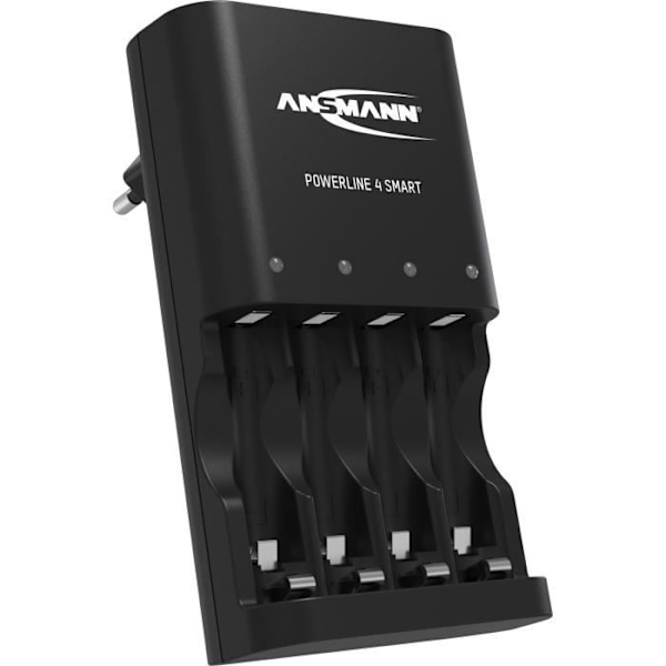 Batteriladdare - ANSMANN - Modusreparation - Automatisk - 1 till 4 AA/AAA-batterier - Polaritetsskydd