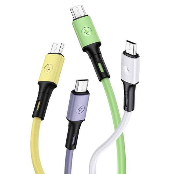 USAMS MicroUSB-kabel 1 m Snabbladdning Gul