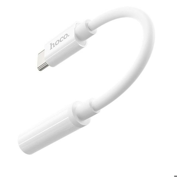 Hoco - Ljudkabeladapter (LS30) - Typ-C till Jack 3,5 mm - Vit