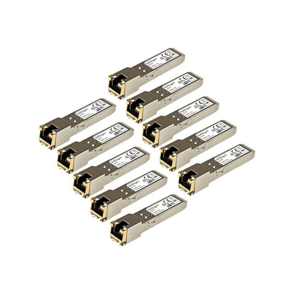 Gigabit RJ45 koppar SFP-sändarmodul - STARTECH - Cisco GLC-T-kompatibel - Paket med 10