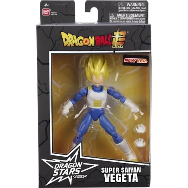 Dragon Ball Superfigur - Super Saiyan Vegeta - 17 cm - 16 artikulationspunkter Flerfärgad