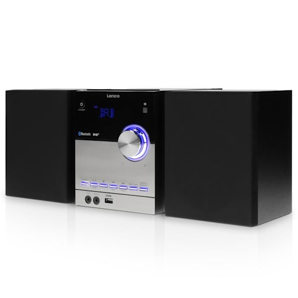 Mikrosystem - Lenco - MC-150 - DAB/DAB+/FM - CD-spelare - Bluetooth 2.1 EDR Svart