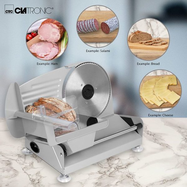 Slicer - CLATRONIC - MA 3585 Silver - blad Ø 19cm - skivtjocklek 0-15mm - 150W