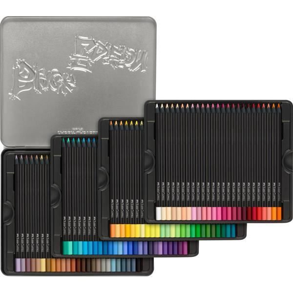 Färgpennor - Färgläggning - Faber-Castell - Black Edition - Box med 100 färger 100 färger