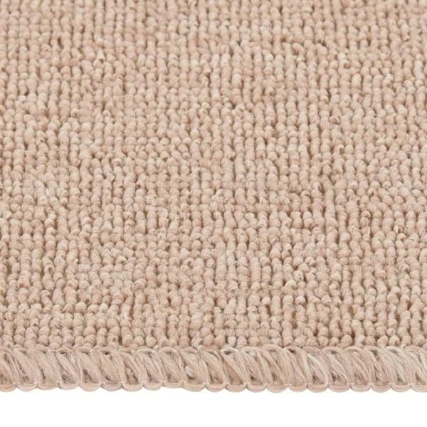 vidaXL Halkfria trappmattor 15 st 75x20cm Beige rektangulär beige