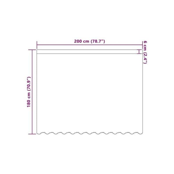 Blommönstrad spetsgardin - vidaXL - 180x200 cm - Vit - Polyester - Ljusfiltrerande - Flexibel installation Vit