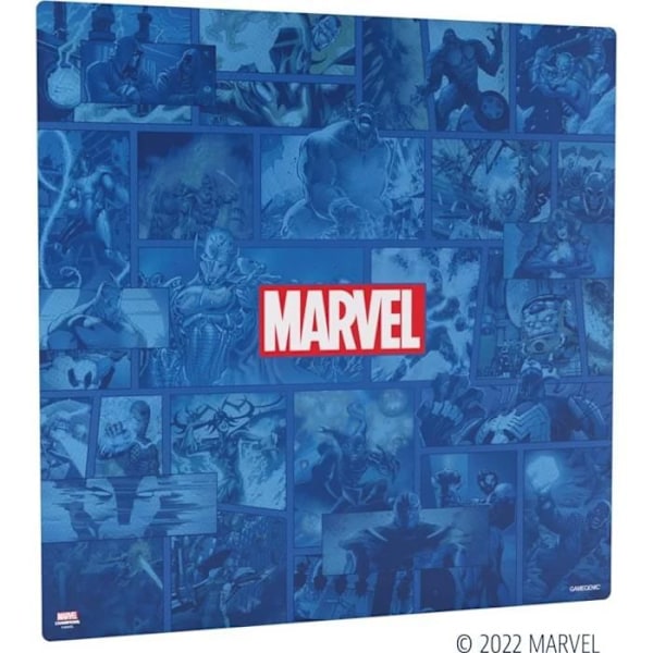 Lekmatta - GG - Marvel Champions - XL - Blå - 70 x 70 cm Blå