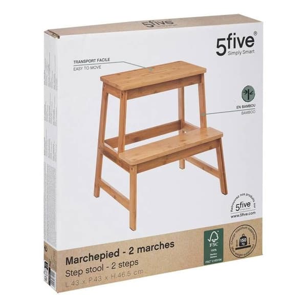 Bambusteg 2 steg - 5five brun