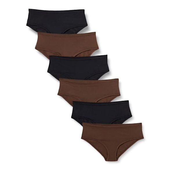 Culotte - slip Essentials - AEBEMF08M5 Djupt Brun - Amazon Culotte Hipster (Stora Storlekar Tillgängliga) Kvinna, 6-pack Hasselnöt 44
