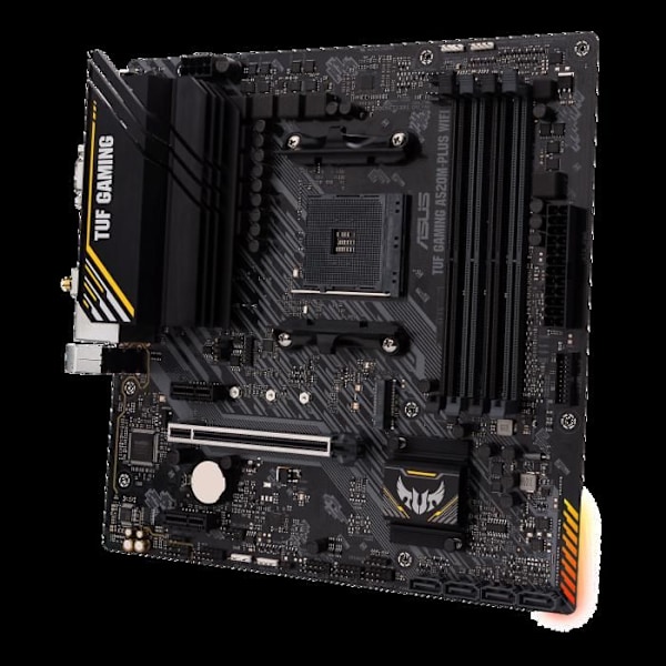 Moderkort - ASUS - TUF GAMING A520M-PLUS - Socket AM4 - Wi-Fi 802.11ac - ATX