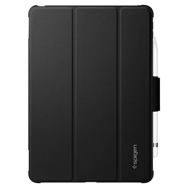 Fodral med klaff - SPIGEN - Rugged Armor Pro - iPad 10.2 (2020/2019) - Konstläder - Svart Svart