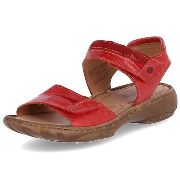 Sandaler - Josef Seibel - Debra 37 - Läder - Bordeaux - Kvinna - Platt Häl Bordeaux 39