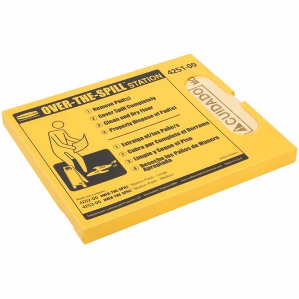 Rubbermaid - FG425100YEL - Kommersiella produkter över spillstationens kit svart/gult paket med 20 ark