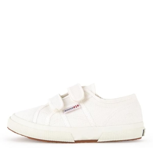 Sneakers - SUPERGA - 2750 Kardborreband - Barn - Vit - Ovandel i canvas Vit 35