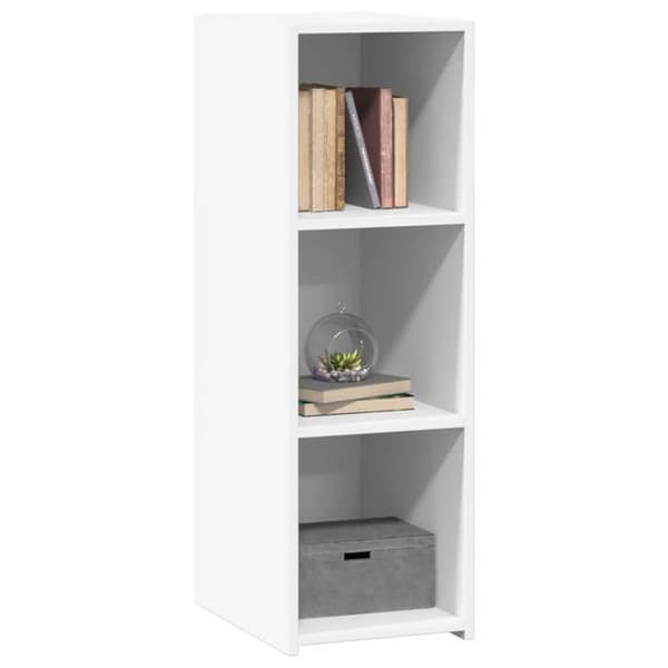 vidaXL Buffé vit 30x41x93 cm ingenjörsträ 846341