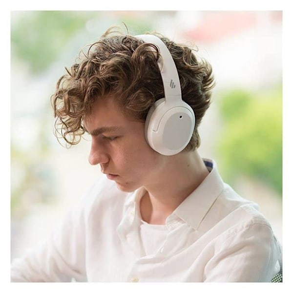 Bluetooth-hörlurar - Edifier - W820NB - ANC - 29h batteritid - Optimal komfort Vit