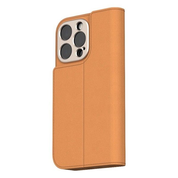 Moshi Overture MagSafe - 3-i-1 läderfodral för iPhone 16 Pro Max (Karamellbrun)