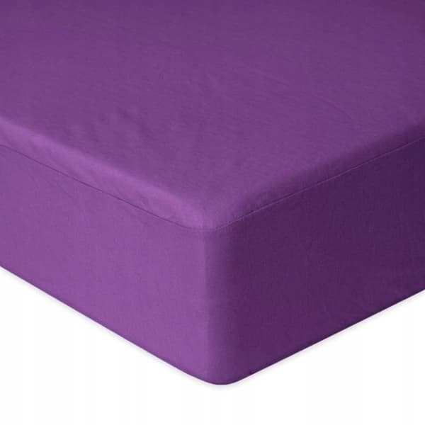 Drap housse - MULTITEX - Drap jersey - Lila - 140x200 cm - Elastisk 20 cm Violett