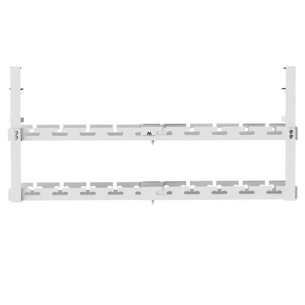 Range-kablar - Maclean - MC-102 W - Max belastning 5kg - Justerbar längd 433-728mm - 2 nivåer Vit