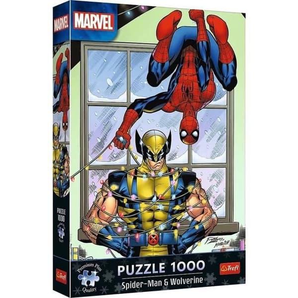 Pussel 1000 bitar: Spider-man och Wolverine