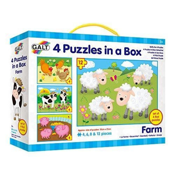 Galt låda med 4 pussel-The Farm World, GA1003913 1003913