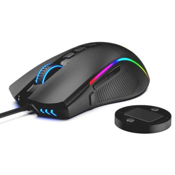 Redragon m721 Pro, Lonewolf 2 Wired Game Mouse, 16000dpi, 8-knapps programmerbar Svart