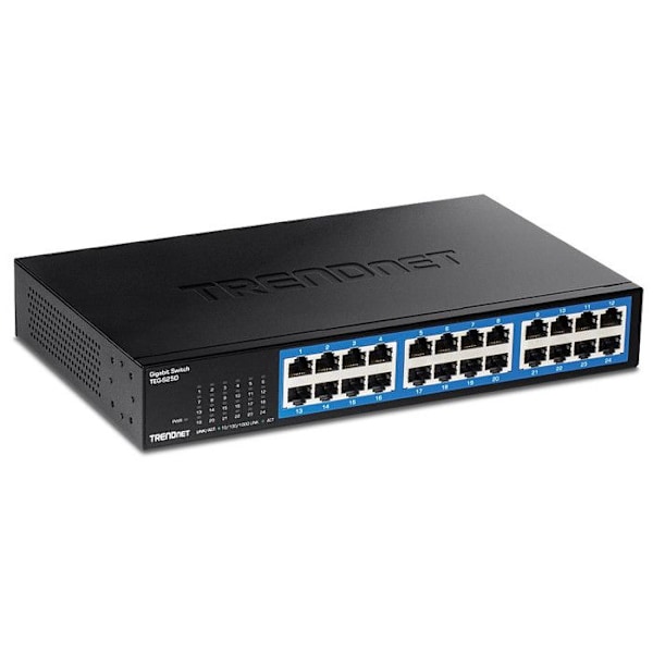 Bordskswitch - Ej specificerad - 24 portar - Extern strömförsörjning - Gigabit Ethernet