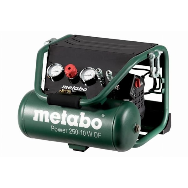 Metabo Power 250 kompressor - 10 W AV - 10 hk - 2 liter utan olja