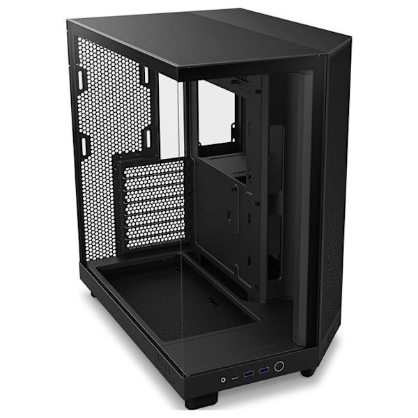 PC-chassi - NZXT - H6 Flow - Mellanstorlek - Optimal Kylning - Färg Svart