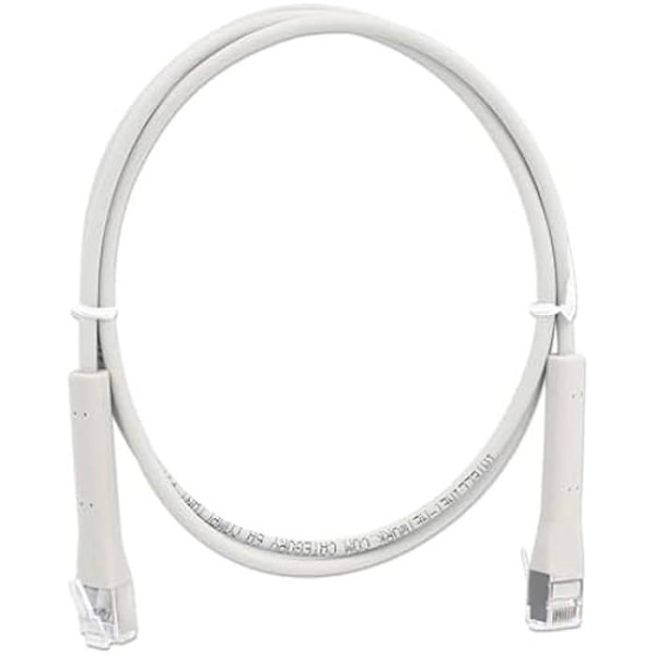 Nätverkskabel Cat6a - INTELLINET - FlexiBoot Slim - 1,5 m - F/FTP - Grå