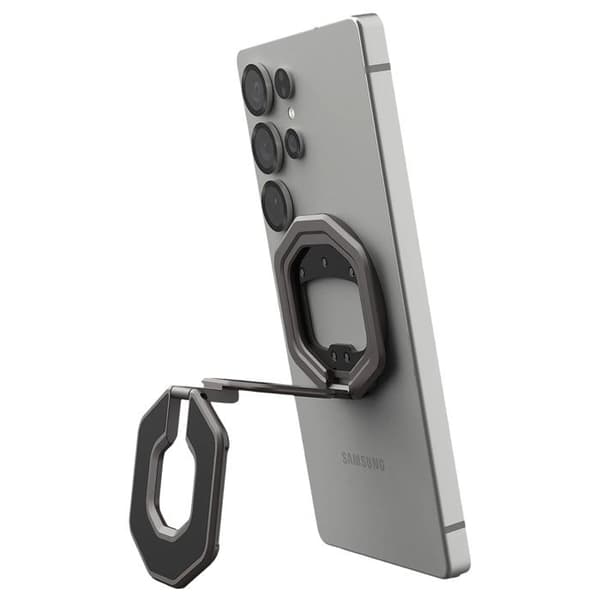 Magnetiskt Stöd Smartphone - UAG - Monarch Mag2 - 360° Rotationsring - Dubbel Magnetisk System - Grå Grå