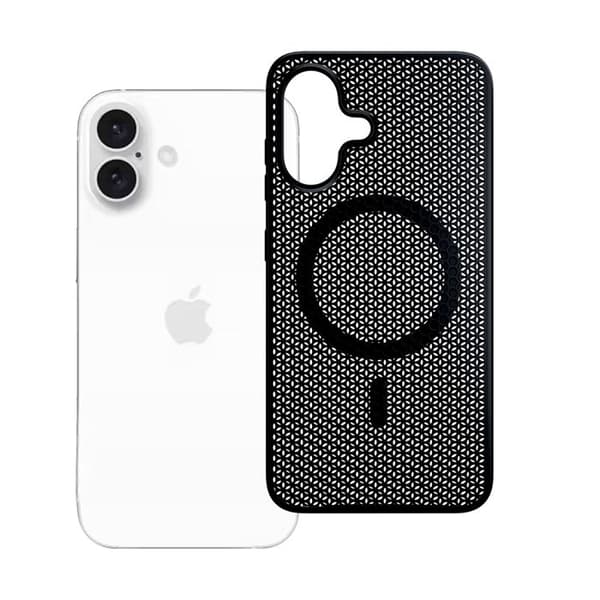 Telefonfodral - 3MK - MagCase - iPhone 16 - Kylning - Halvstyv svart