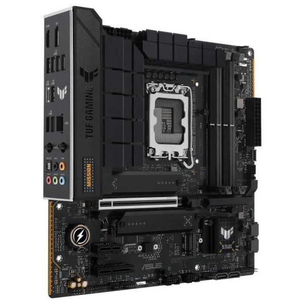 ASUS TUF GAMING B760M-PLUS WIFI II - Micro ATX Socket 1700 Intel B760 Express moderkort - 4x DDR5 - M.2 PCIe 4.0 - USB 3.2 - PCI-Ex