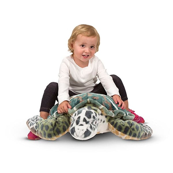 Havssköldpadda mjukleksak 80 cm Grön